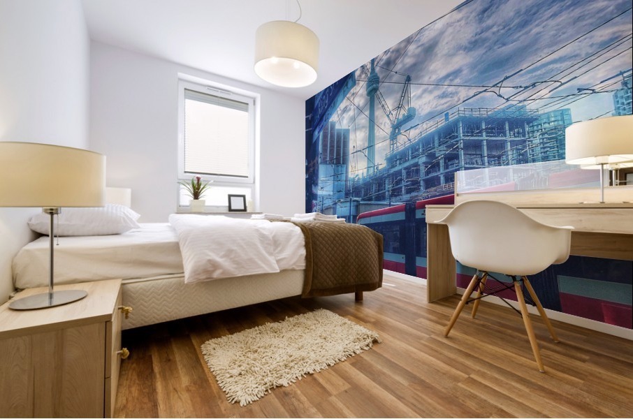 Moving City  Mural print