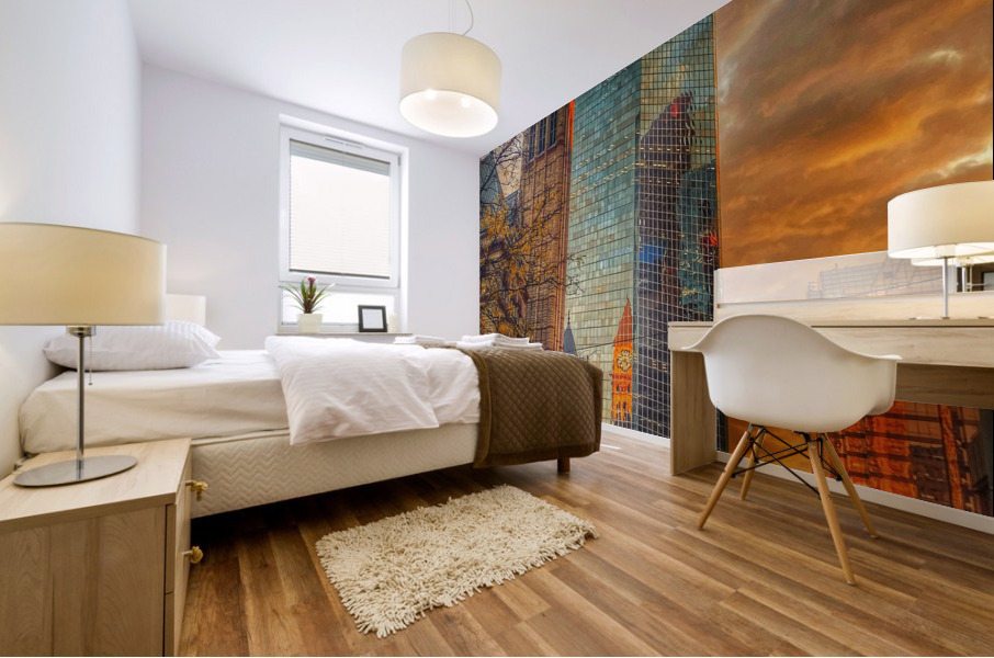 Old City View Mural print