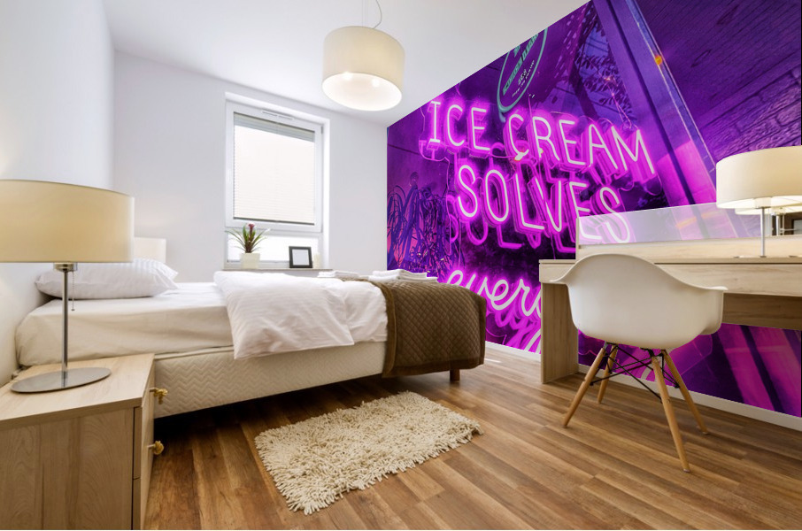 Ice Cream Message Mural print