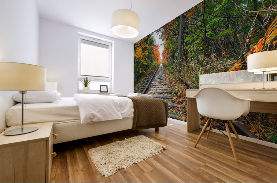 Fall Tracks Mural print