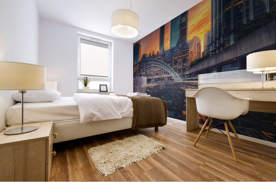 Old Square View Mural print