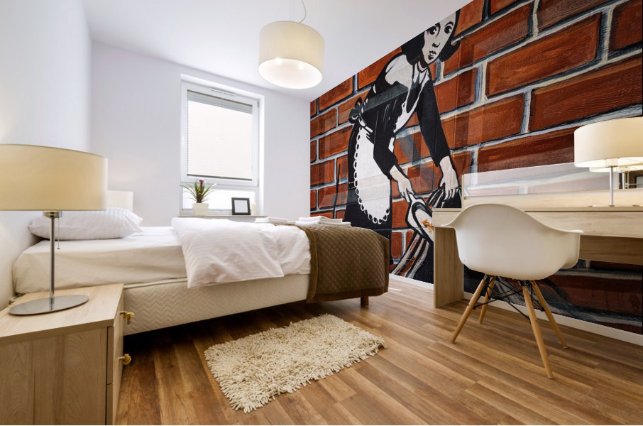 Cleaning House Mural print