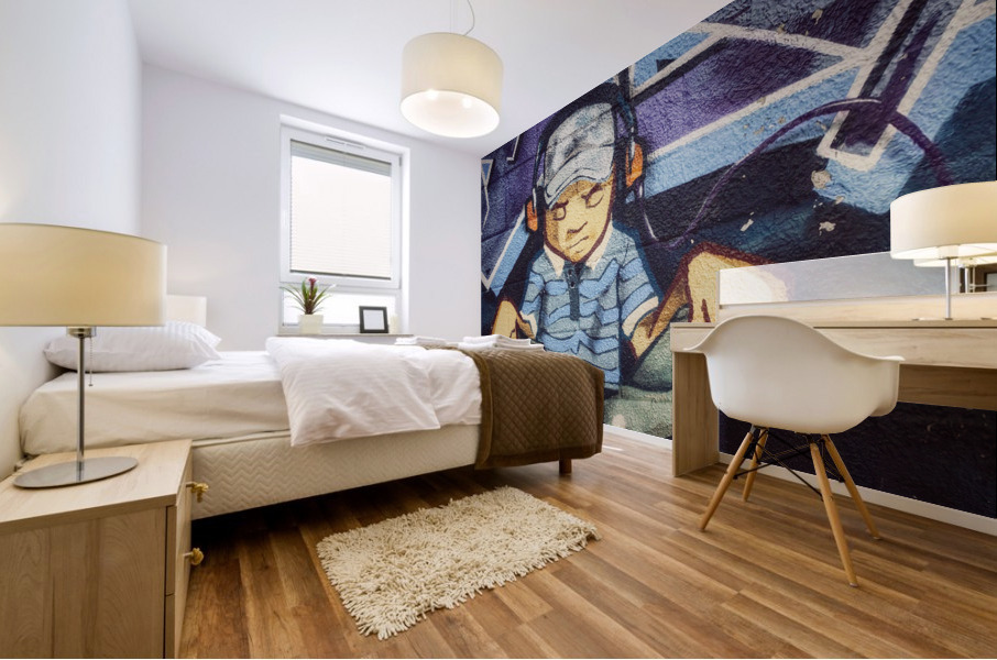 Graffiti Meditation  Mural print