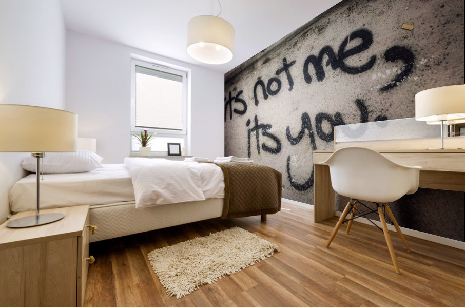 Simple Message Mural print