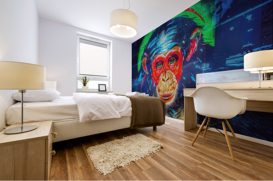 Monkey Business Mural print