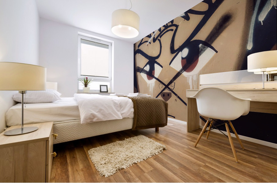 Cross Face Mural print