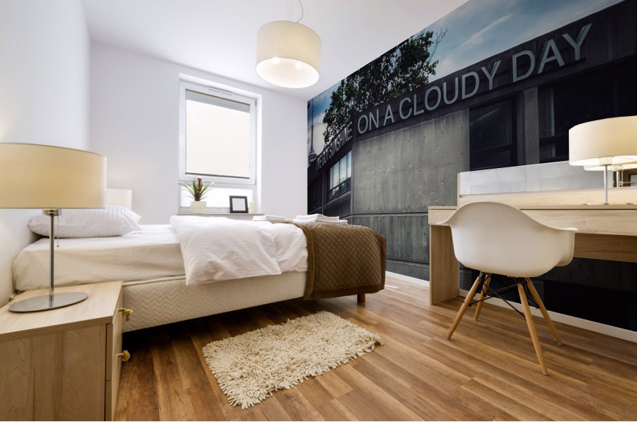 Sunshine on a cloudy day. Mural print