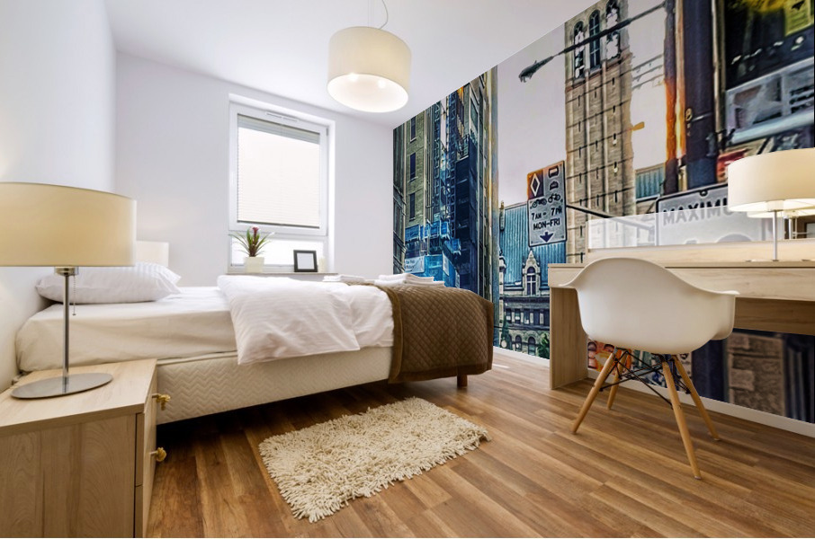 Bay Street Clock Mural print