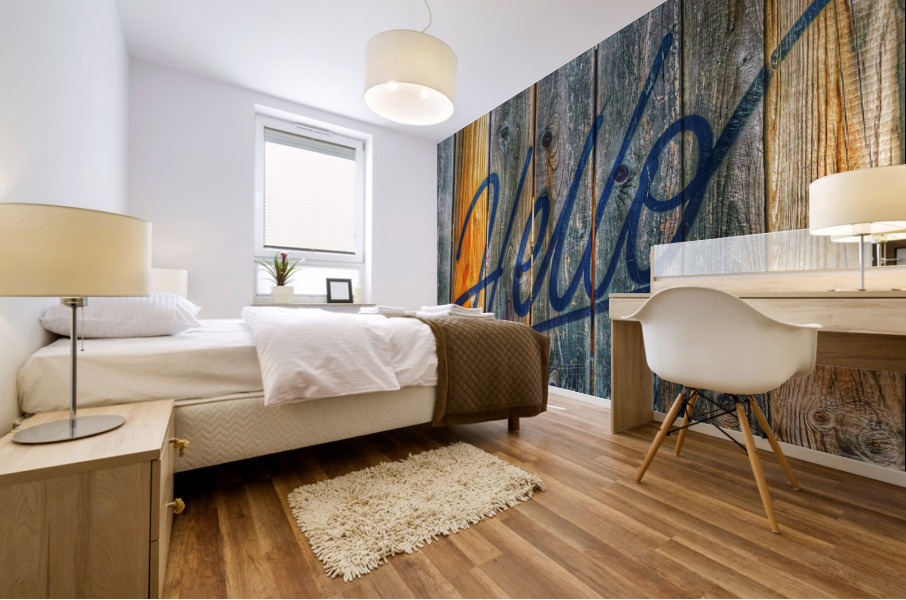 Just Say Hello Mural print