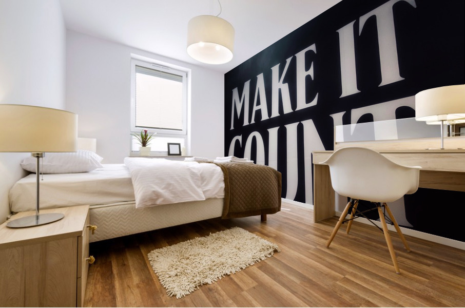 Make it count Mural print