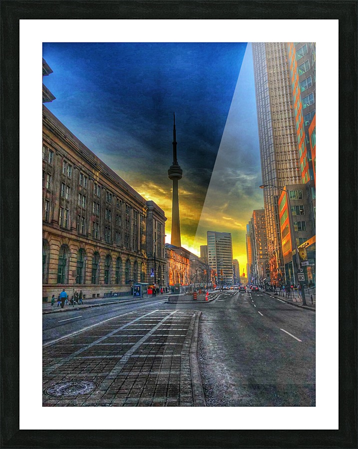 Front St. Toronto Picture Frame print