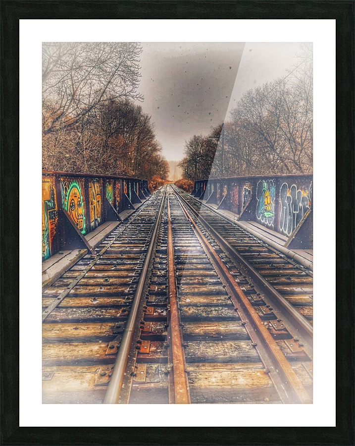 The Right Track Picture Frame print