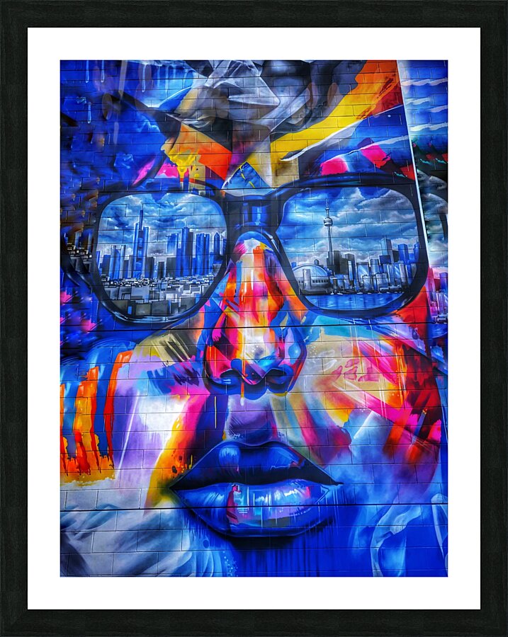 Graffiti Face - Toronto Picture Frame print