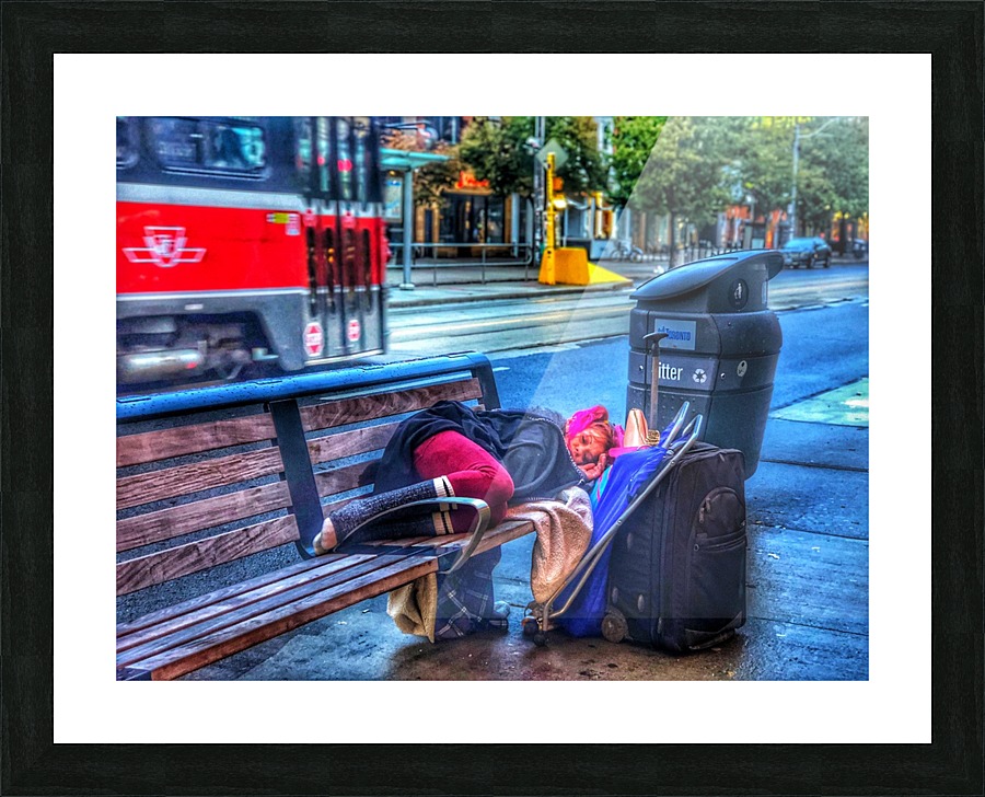 Sleeping Streets Picture Frame print