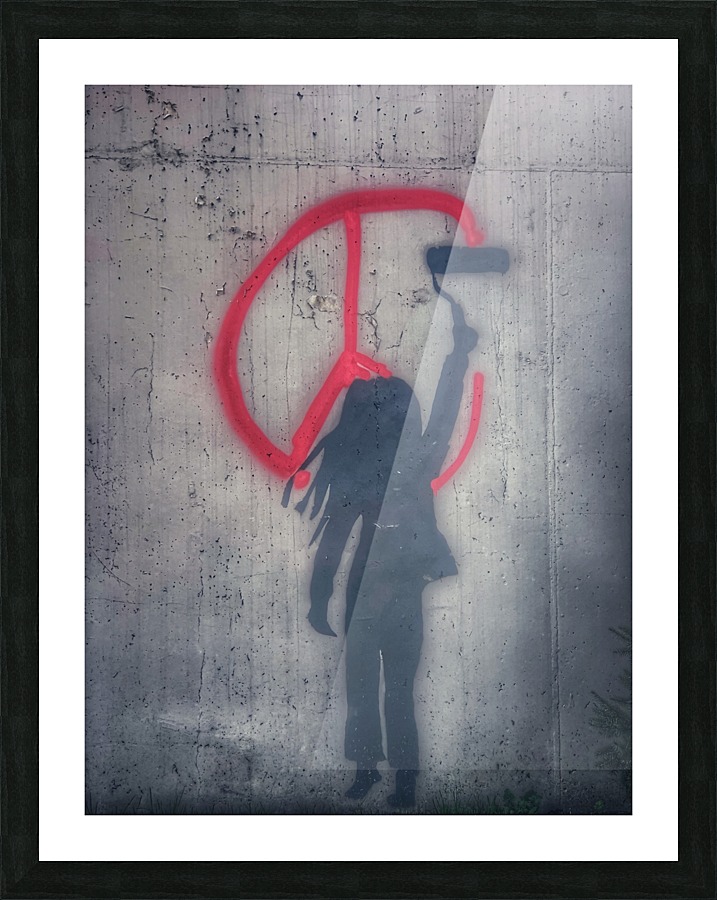 Peace Out Picture Frame print
