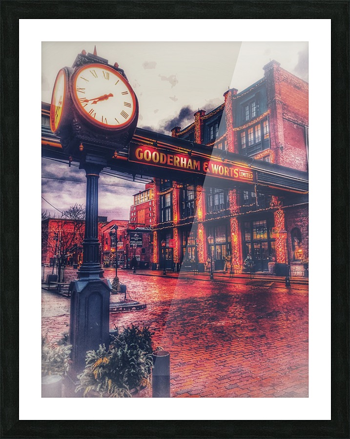 Distillery Clock  Picture Frame print