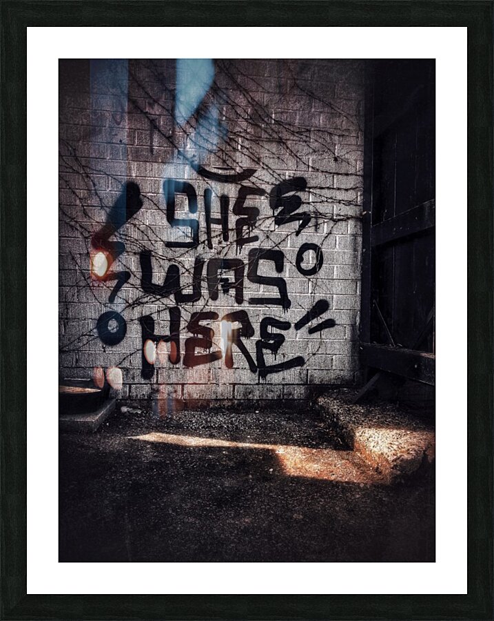 She was here... Picture Frame print