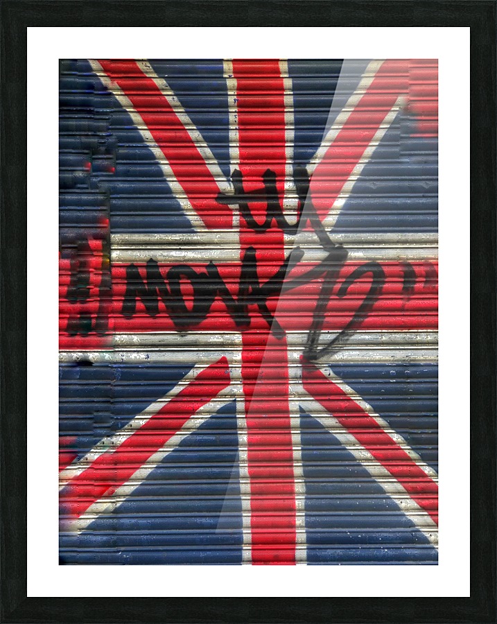 London Flag Picture Frame print