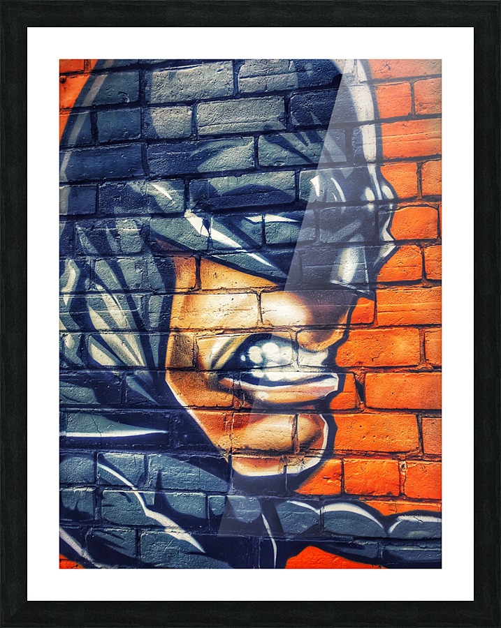 Bat Face Picture Frame print