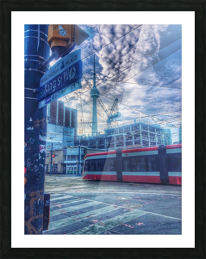 Moving City  Picture Frame print