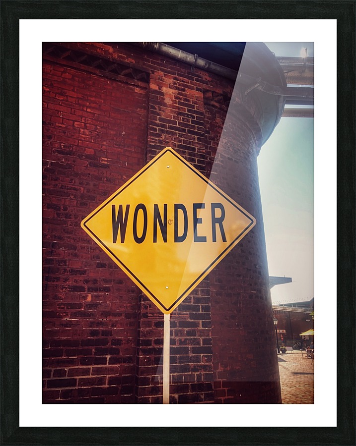 Just Wonder Picture Frame print