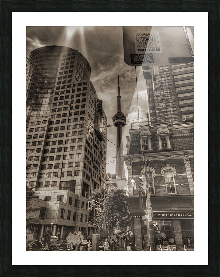 Vintage View  Picture Frame print