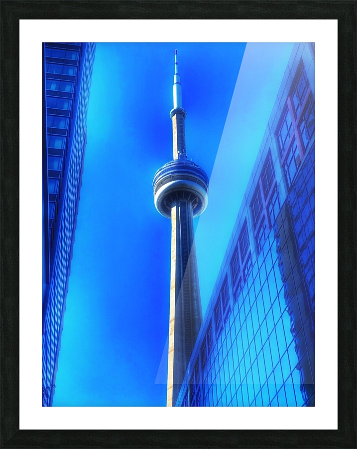 Blue and Tower Picture Frame print