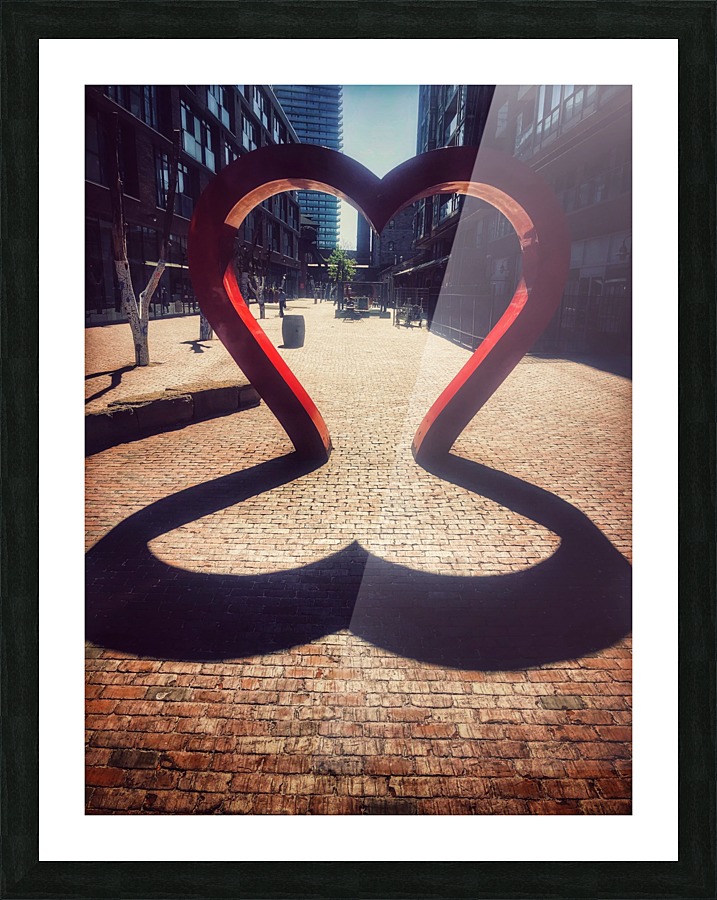 Two Hearts Picture Frame print