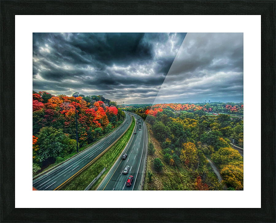 Road to Fall Picture Frame print