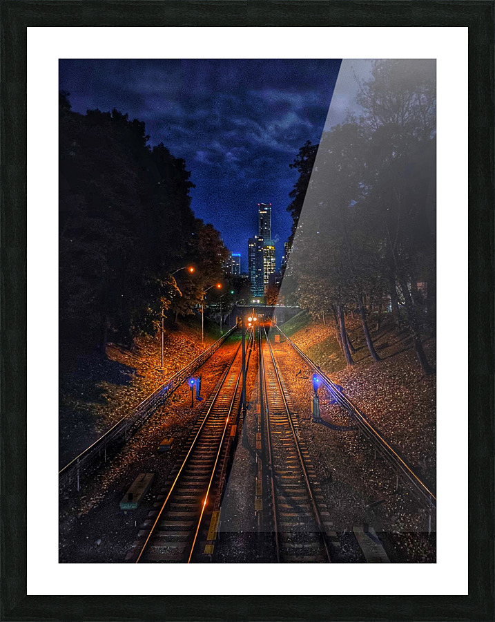 Running Down Picture Frame print