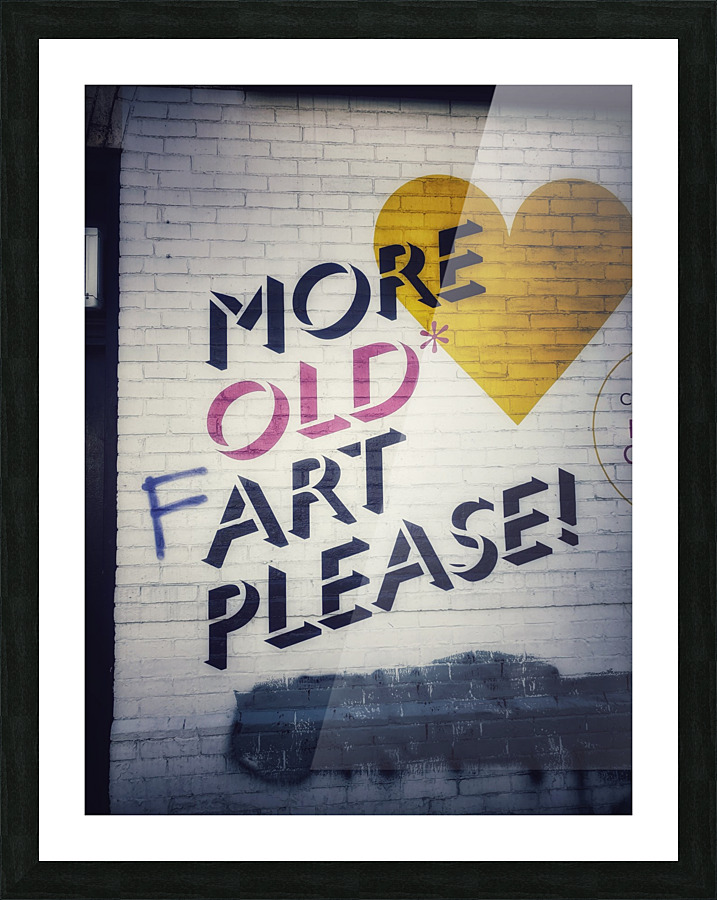 Old Art Message Picture Frame print