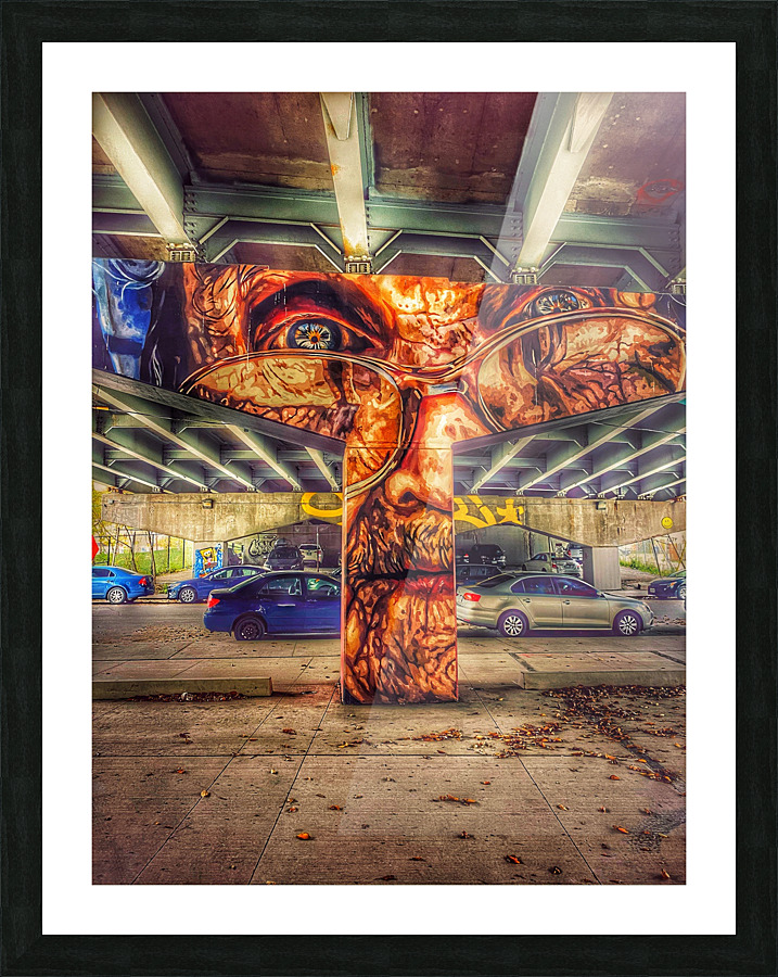 Old Man Underpass Picture Frame print