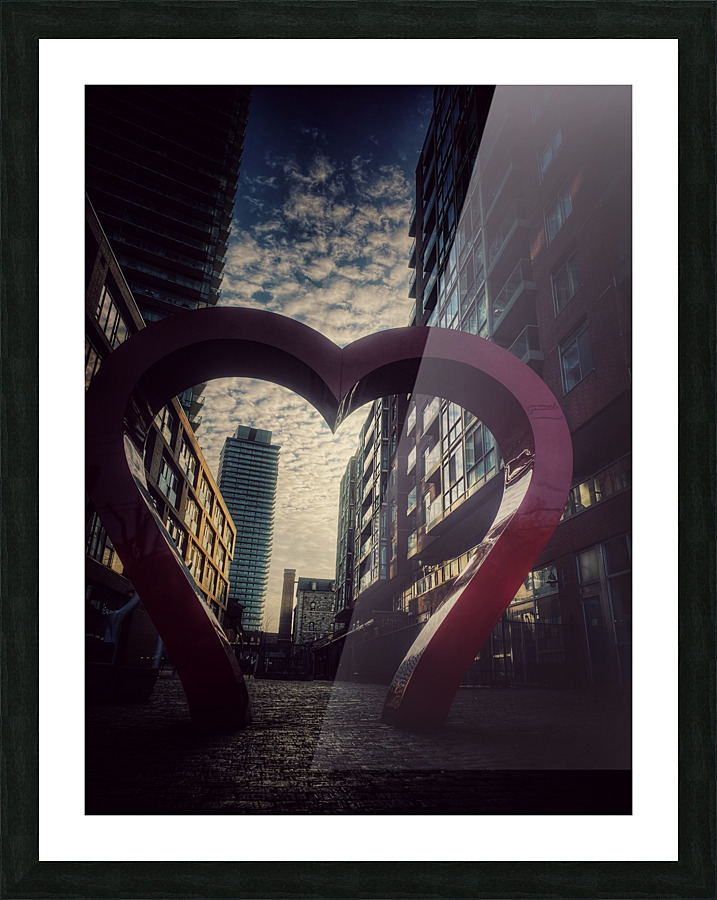 Dark Heart Picture Frame print