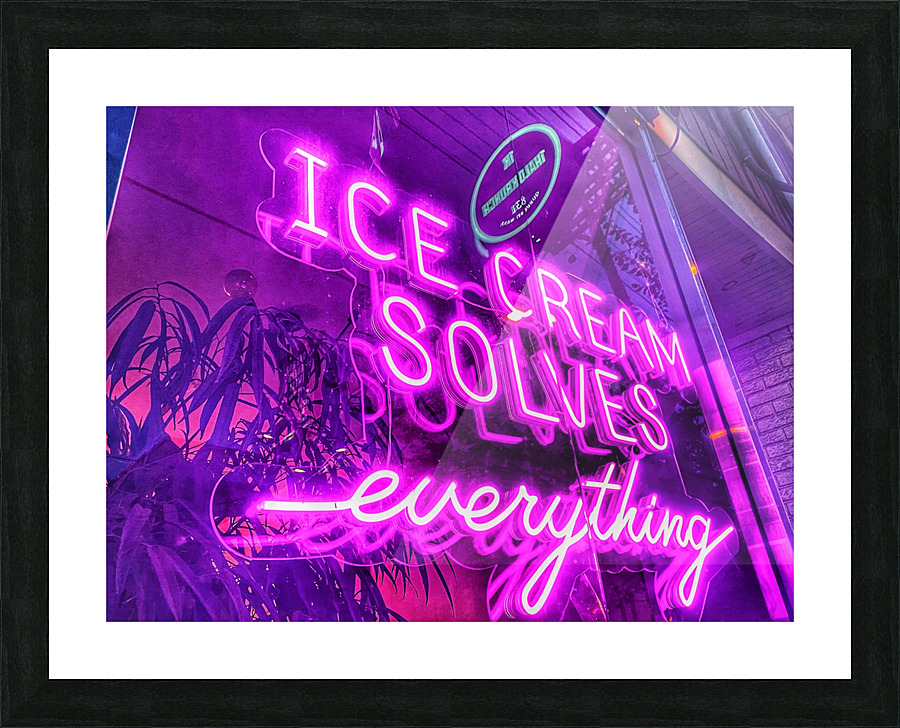 Ice Cream Message Picture Frame print