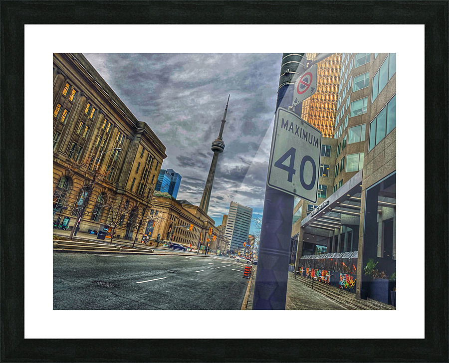 Toronto Front Street Picture Frame print