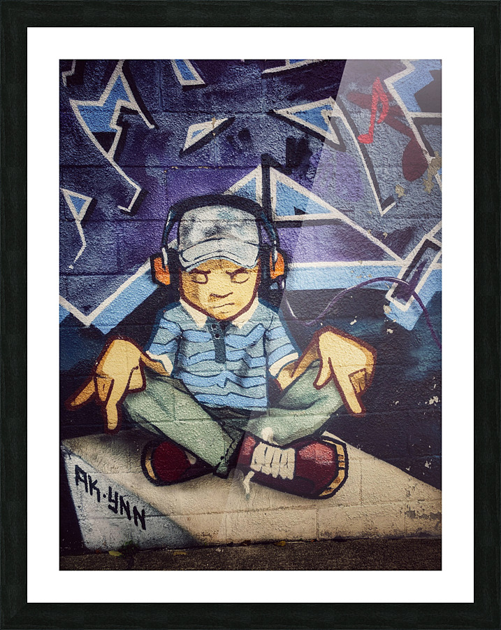 Graffiti Meditation  Picture Frame print