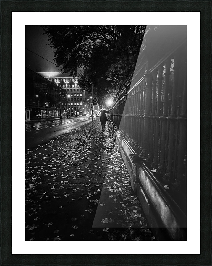 Queen Street Walk  Picture Frame print
