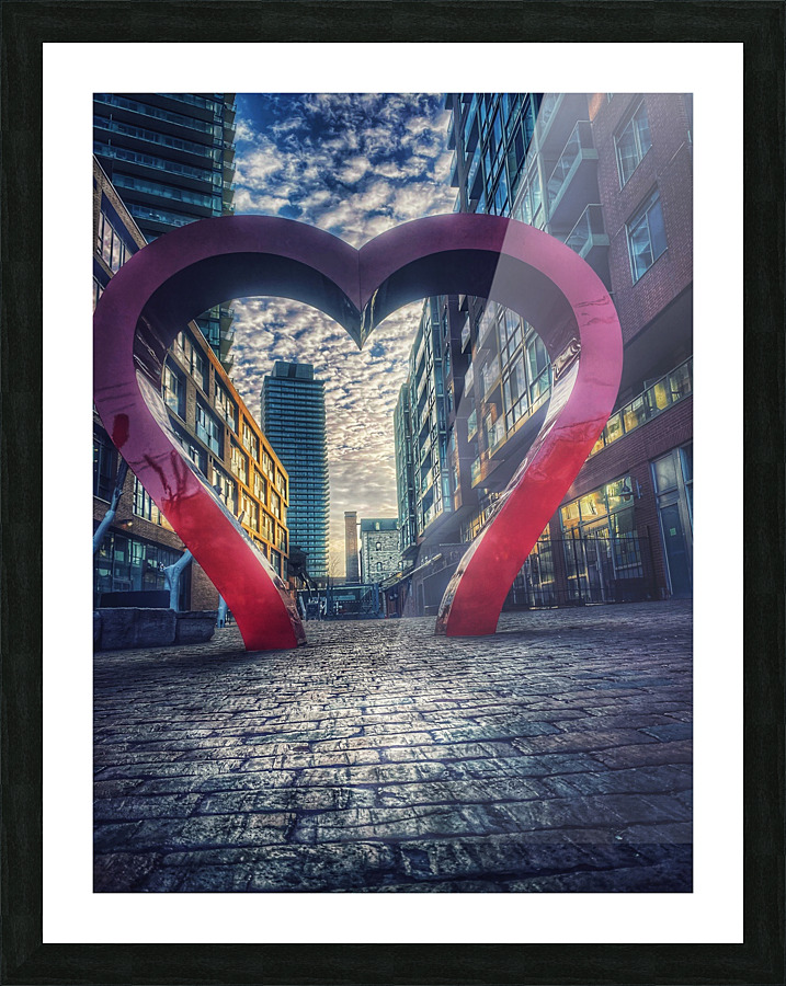 District Heart Picture Frame print