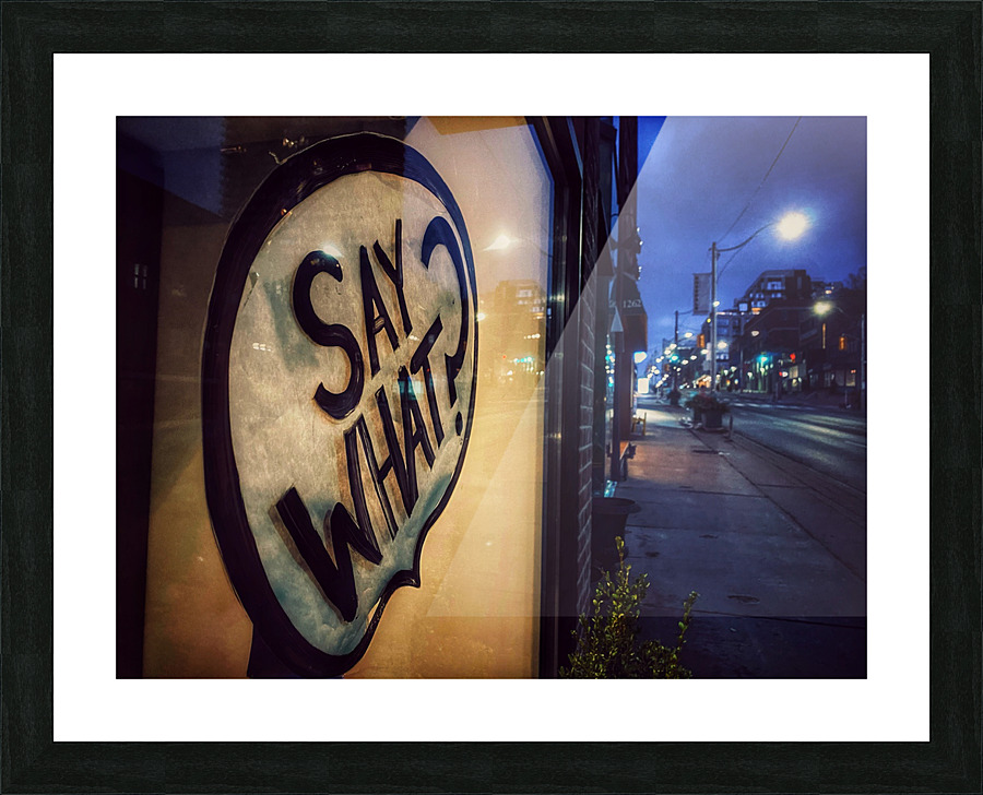 So What Picture Frame print