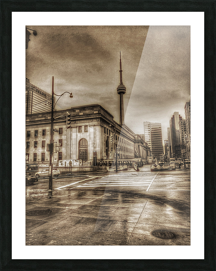 Vintage View Picture Frame print