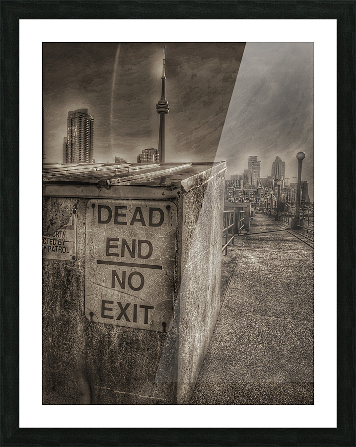 Toronto Dead End Picture Frame print