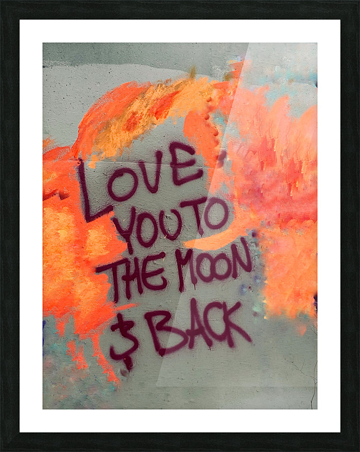The Moon and Back Picture Frame print