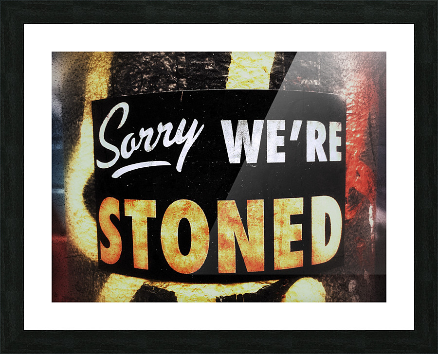 Toronto Stoned Picture Frame print