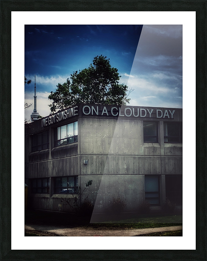 Sunshine on a cloudy day. Picture Frame print