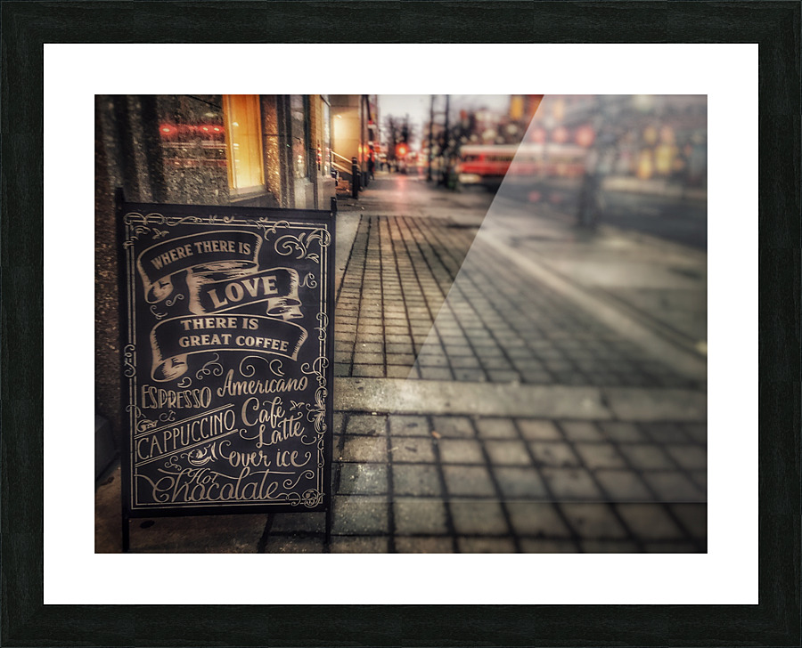 Queen Street Coffee Picture Frame print