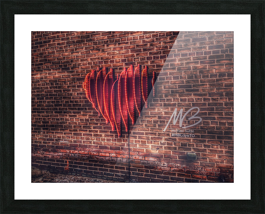 Split Heart Picture Frame print