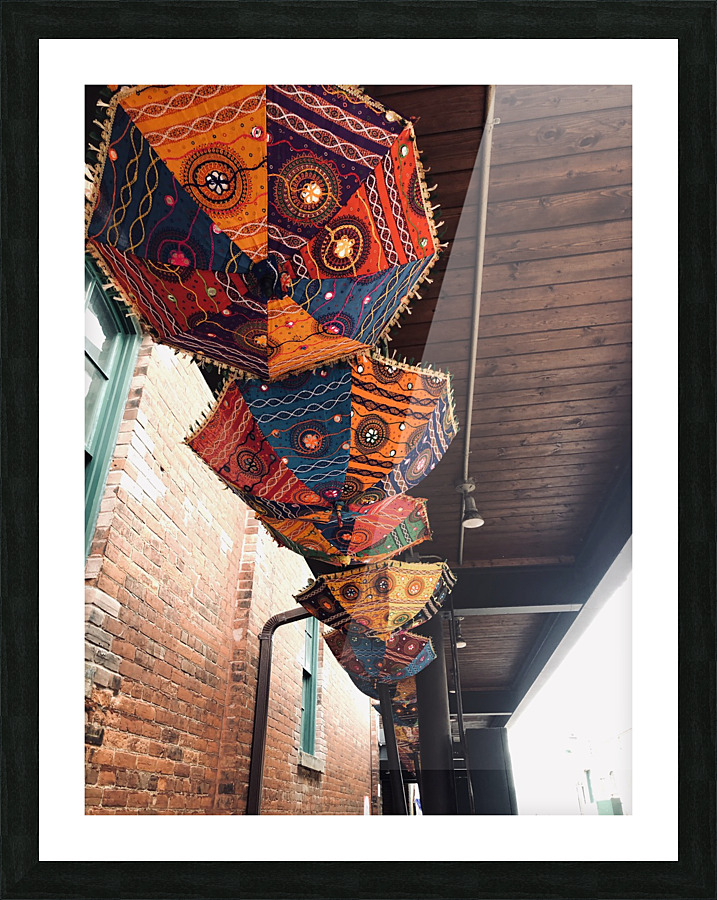 District Rain Picture Frame print