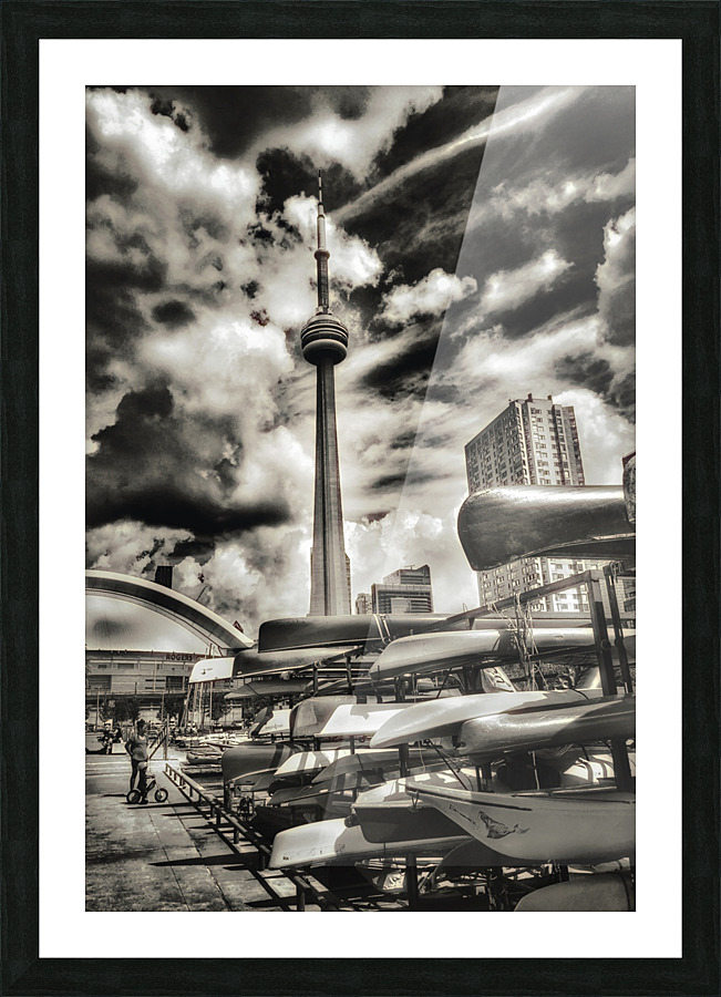 Harbour Front - B&W Picture Frame print