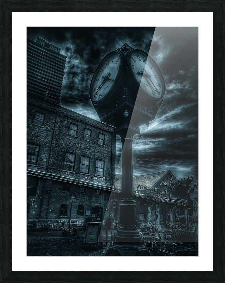 Distillery Clock Picture Frame print