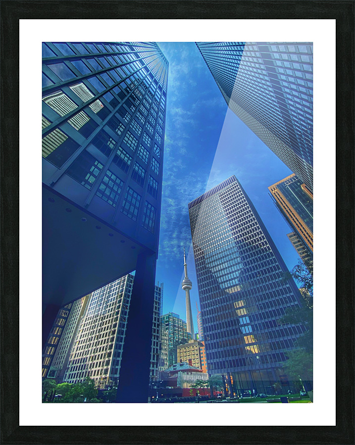 Financial District Tower Picture Frame print